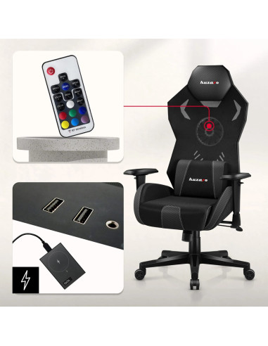 Fotel Gamingowy Huzaro Combat 7.6 Rgb Black
