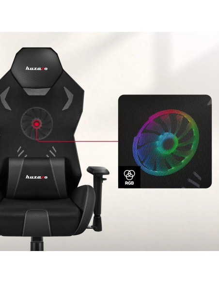 Fotel Gamingowy Huzaro Combat 7.6 Rgb Black
