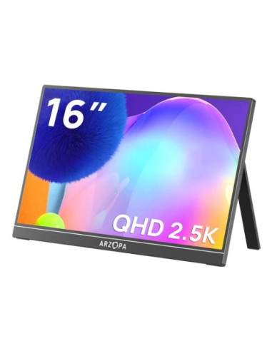 Arzopa Z1Rc 16 Monitor Komputerowy 40,6 Cm (16") 2560 X 1600 Px 2.5K Czarny