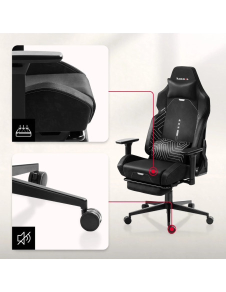 Fotel Gamingowy Huzaro Force 8.1 Black