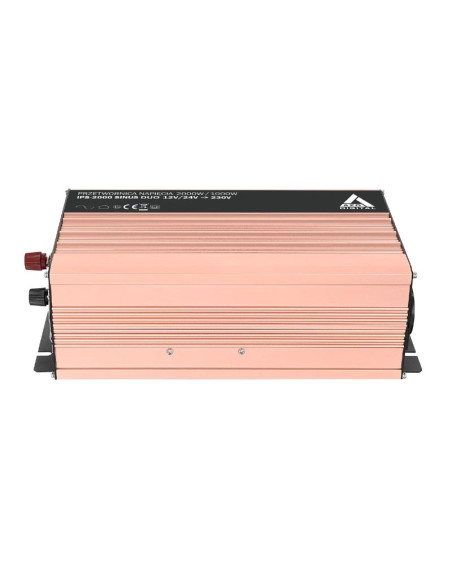 Azo Digital Przetwornica Napięcia 12 Vdc / 24 Vdc / 230 Vac Sinus Ips-2000S 2000W Duo