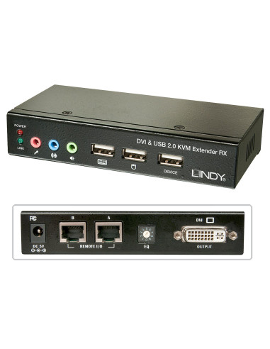 Lindy 39377 Przełącznik Kvm Czarny