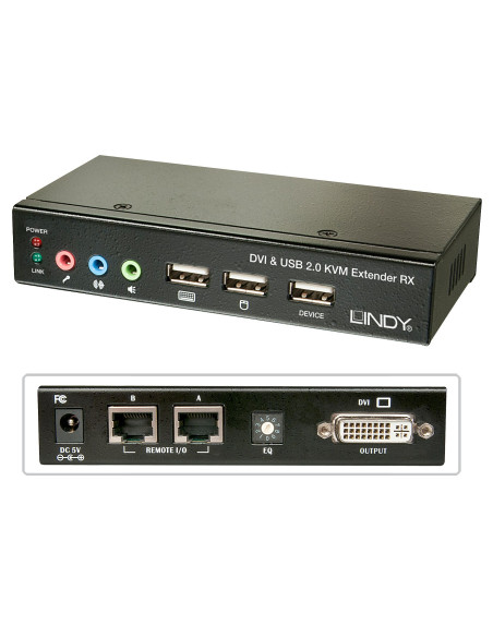 Lindy 39377 Przełącznik Kvm Czarny