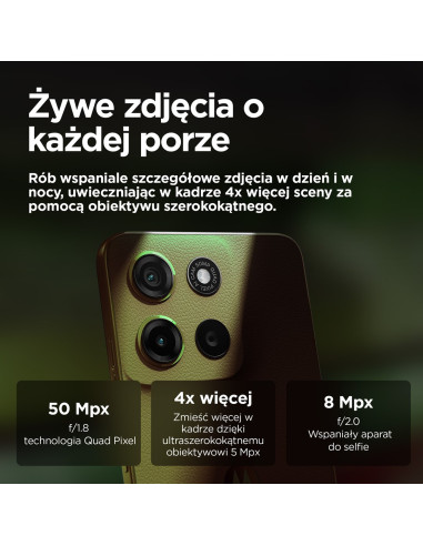 Motorola Moto G15 Power 17,1 Cm (6.72") Dual Sim Android 15 4G Usb Type-C 8 Gb 256 Gb 6000 Mah Zielony