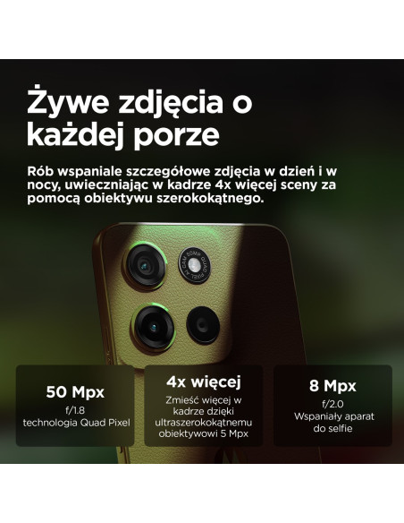 Motorola Moto G15 Power 17,1 Cm (6.72") Dual Sim Android 15 4G Usb Type-C 8 Gb 256 Gb 6000 Mah Zielony