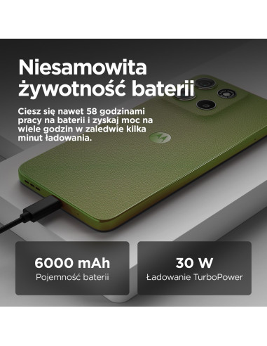 Motorola Moto G15 Power 17,1 Cm (6.72") Dual Sim Android 15 4G Usb Type-C 8 Gb 256 Gb 6000 Mah Zielony