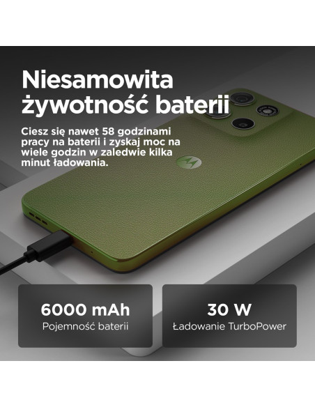 Motorola Moto G15 Power 17,1 Cm (6.72") Dual Sim Android 15 4G Usb Type-C 8 Gb 256 Gb 6000 Mah Zielony