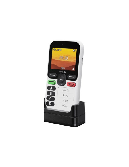 Doro Leva X10 6,1 Cm (2.4") 117 G Czarny, Biały Telefon Dla Seniora
