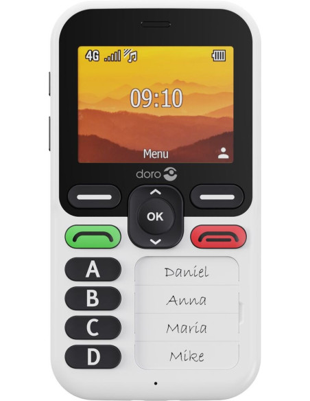 Doro Leva X10 6,1 Cm (2.4") 117 G Czarny, Biały Telefon Dla Seniora