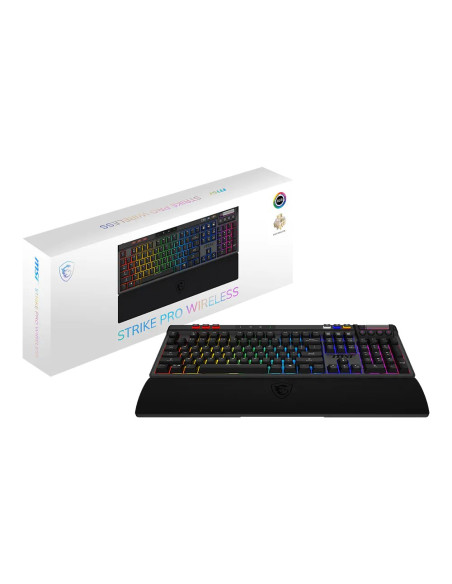 Msi Strike Pro Wireless Klawiatura Gaming Usb + Bluetooth Qwerty Us English Czarny