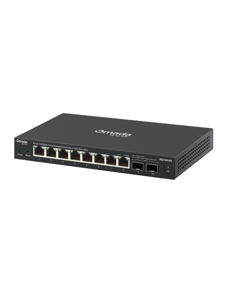 Tp-Link Es210X-M2 Przełącznik Sieciowy Zarządzany 2.5G Ethernet (100/1000/2500) Montaż Na Biurku/Ścianie Czarny