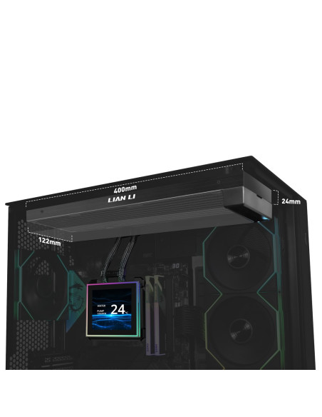 Lian Li Hydroshift Ii Lcd-S 360 Fanless Procesor Zestaw Do Chłodzenia Płynami Czarny 1 Szt.