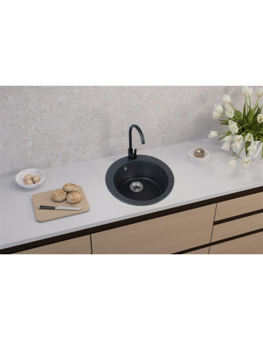 Sink Victoria Black+Mixer+Sif 9811091Sen