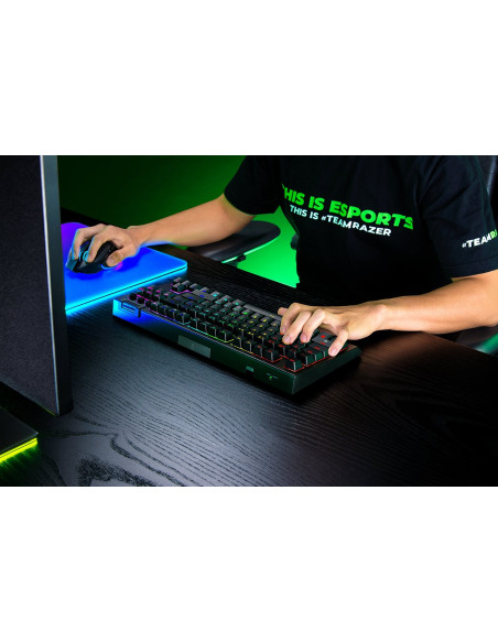 Razer Blackwidow V4 Tenkeyless Hyperspeed Klawiatura Gaming Usb + Rf Wireless + Bluetooth Qwerty Amerykański Międzynarodowy Czar