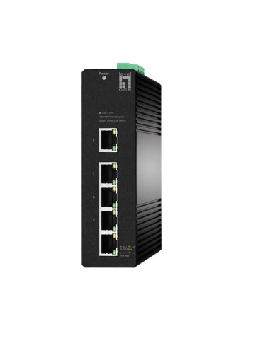 Levelone Igs-2105 Przełącznik Sieciowy Zarządzany L2 Gigabit Ethernet (10/100/1000) Czarny