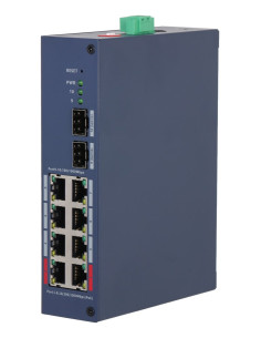 Dahua Technology Chs4210-8Gt-110 Przełącznik Sieciowy Zarządzany L2 Gigabit Ethernet (10/100/1000) Obsługa Poe Din Rail Ciemny N