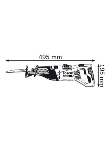 Bosch Gsa 1100 E Professional 2700 Spm 1100 W Czarny, Niebieski, Czerwony
