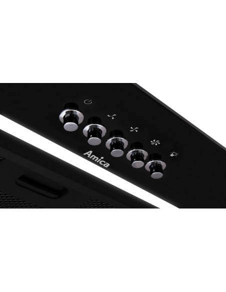 Okap Do Zabudowy Amica Omp6255Bg 60 Cm | Led | Czarny