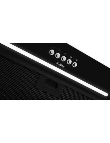 Okap Do Zabudowy Amica Omp6255Bg 60 Cm | Led | Czarny