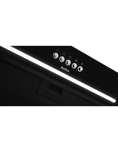 Okap Do Zabudowy Amica Omp6255Bg 60 Cm | Led | Czarny