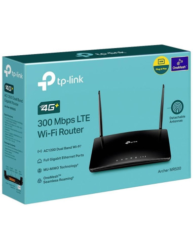 Tp-Link Archer Mr500 Router Bezprzewodowy Gigabit Ethernet Dual-Band (2.4 Ghz/5 Ghz) 3G 4G Czarny