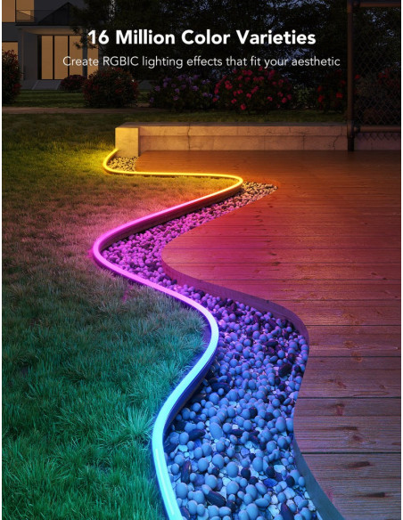 Taśma Led Govee H61A8 Outdoor Neon Strip Lights 10M Z Wi-Fi, Bluetooth, Rgbic