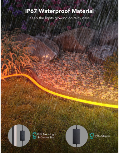 Taśma Led Govee H61A8 Outdoor Neon Strip Lights 10M Z Wi-Fi, Bluetooth, Rgbic