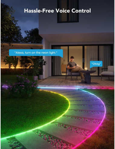 Taśma Led Govee H61A8 Outdoor Neon Strip Lights 10M Z Wi-Fi, Bluetooth, Rgbic