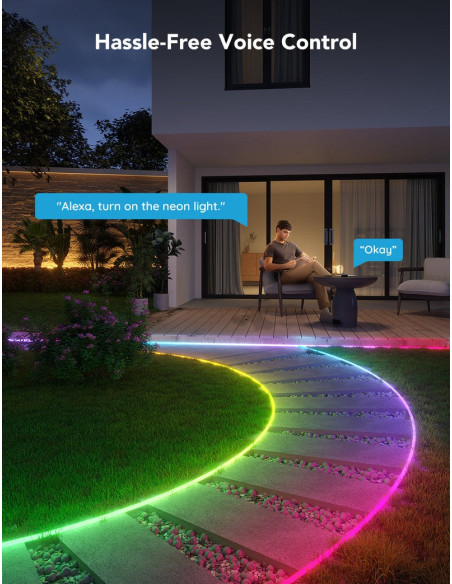 Taśma Led Govee H61A8 Outdoor Neon Strip Lights 10M Z Wi-Fi, Bluetooth, Rgbic