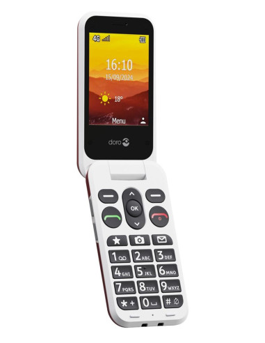 Doro Leva L30 7,11 Cm (2.8") 142,7 G Czerwony, Biały Telefon Funkcjonalny