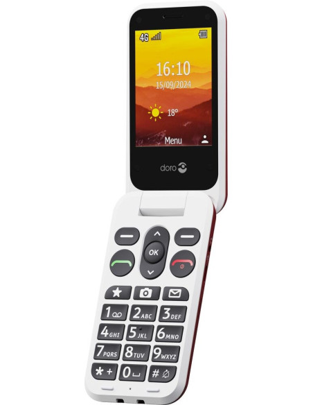 Doro Leva L30 7,11 Cm (2.8") 142,7 G Czerwony, Biały Telefon Funkcjonalny