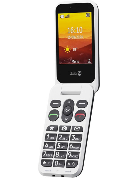 Doro Leva L30 7,11 Cm (2.8") 142,7 G Czarny, Biały Telefon Funkcjonalny