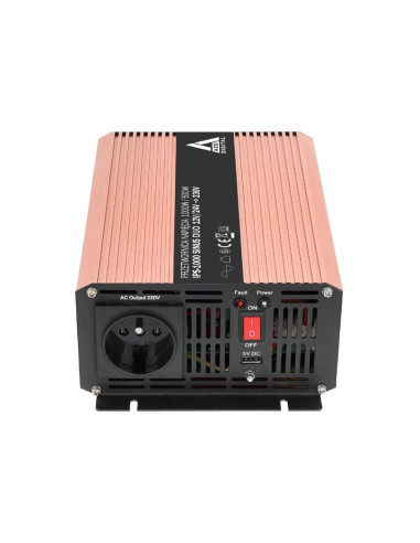 Azo Digital Przetwornica Napięcia 12 Vdc / 24 Vdc / 230 Vac Sinus Ips-1000S 1000W Duo