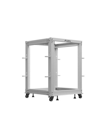 Lanberg Open Rack 19" 15U 600X600-1100 Regulowany Szary