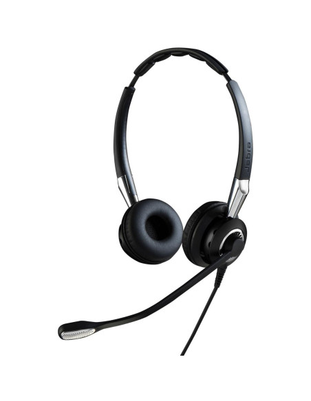 Jabra Biz 2400 Ii Qd Duo Nc Zestaw Słuchawkowy Przewodowa Opaska Na Głowę Biuro/Centrum Telefoniczne Czarny, Srebrny