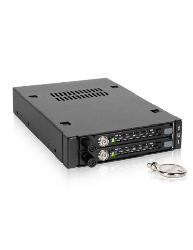 We-Ra. Icydock Z Miejscem Na 2 Dyski: 2X6,3Cm Satai-Iii/Sas Hdd&Ssd W Kolorze, 1X3,5" Metal