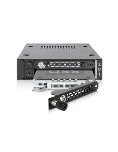 We-Ra. Icydock Z Miejscem Na 2 Dyski: 2X6,3Cm Satai-Iii/Sas Hdd&Ssd W Kolorze, 1X3,5" Metal