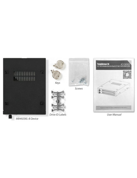 We-Ra. Icydock Z Miejscem Na 2 Dyski: 2X6,3Cm Satai-Iii/Sas Hdd&Ssd W Kolorze, 1X3,5" Metal