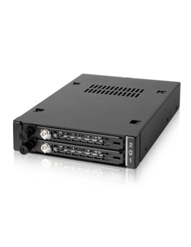 We-Ra. Icydock Z Miejscem Na 2 Dyski: 2X6,3Cm Satai-Iii/Sas Hdd&Ssd W Kolorze, 1X3,5" Metal