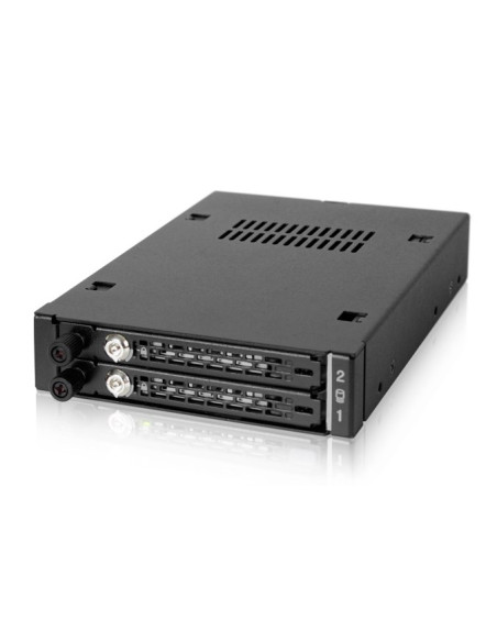We-Ra. Icydock Z Miejscem Na 2 Dyski: 2X6,3Cm Satai-Iii/Sas Hdd&Ssd W Kolorze, 1X3,5" Metal