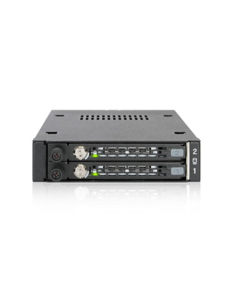 We-Ra. Icydock Z Miejscem Na 2 Dyski: 2X6,3Cm Satai-Iii/Sas Hdd&Ssd W Kolorze, 1X3,5" Metal
