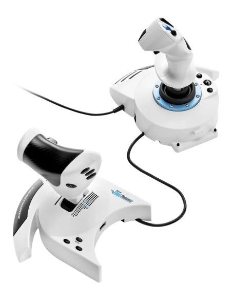 Thrustmaster T.flight Hotas 5 Microsoft Flight Simulator Edition Biały Usb Flight Sim Cyfrowy Pc, Playstation 5, Playstation 4