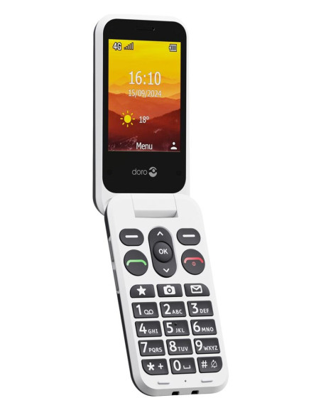 Doro Leva L20 7,11 Cm (2.8") 132 G Czarny, Biały Telefon Funkcjonalny
