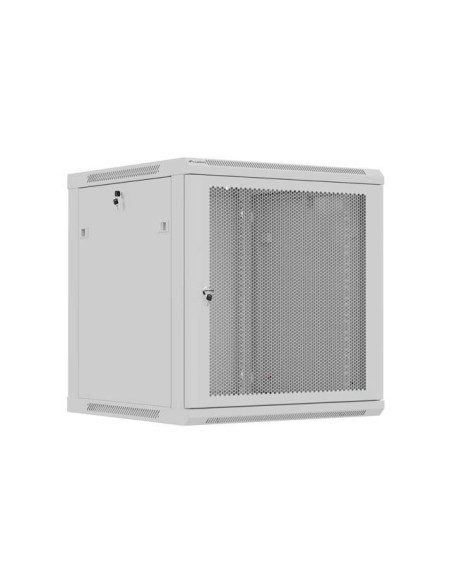 Lanberg Szafa Instalacyjna Rack Wisząca 19" 12U 600X600 Szara Drzwi Perforowane (Flat Pack)