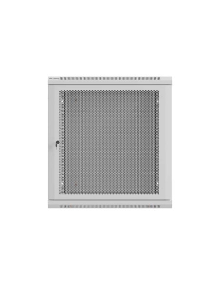 Lanberg Szafa Instalacyjna Rack Wisząca 19" 12U 600X600 Szara Drzwi Perforowane (Flat Pack)