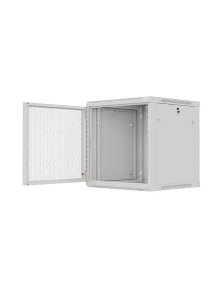 Lanberg Szafa Instalacyjna Rack Wisząca 19" 12U 600X600 Szara Drzwi Perforowane (Flat Pack)