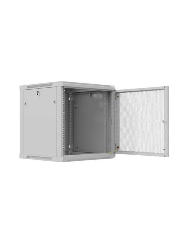 Lanberg Szafa Instalacyjna Rack Wisząca 19" 12U 600X600 Szara Drzwi Perforowane (Flat Pack)