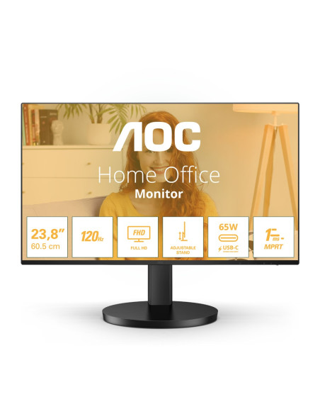 Aoc B3 24B3Cf2 Monitor Komputerowy 60,5 Cm (23.8") 1920 X 1080 Px Full Hd Led Czarny