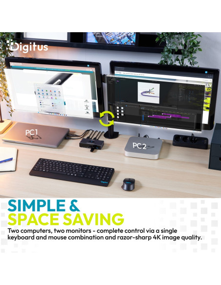 Digitus Ds-12856 Przełącznik Kvm Szary