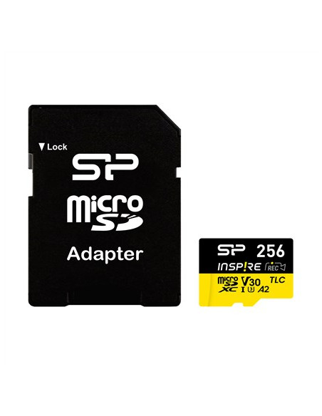 Karta Pamięci Silicon Power Inspire 256 Gb Microsdxc V30 Uhs-I U3 A2 4K + Adapter (Sp256Gbstxla2V1Nsp)